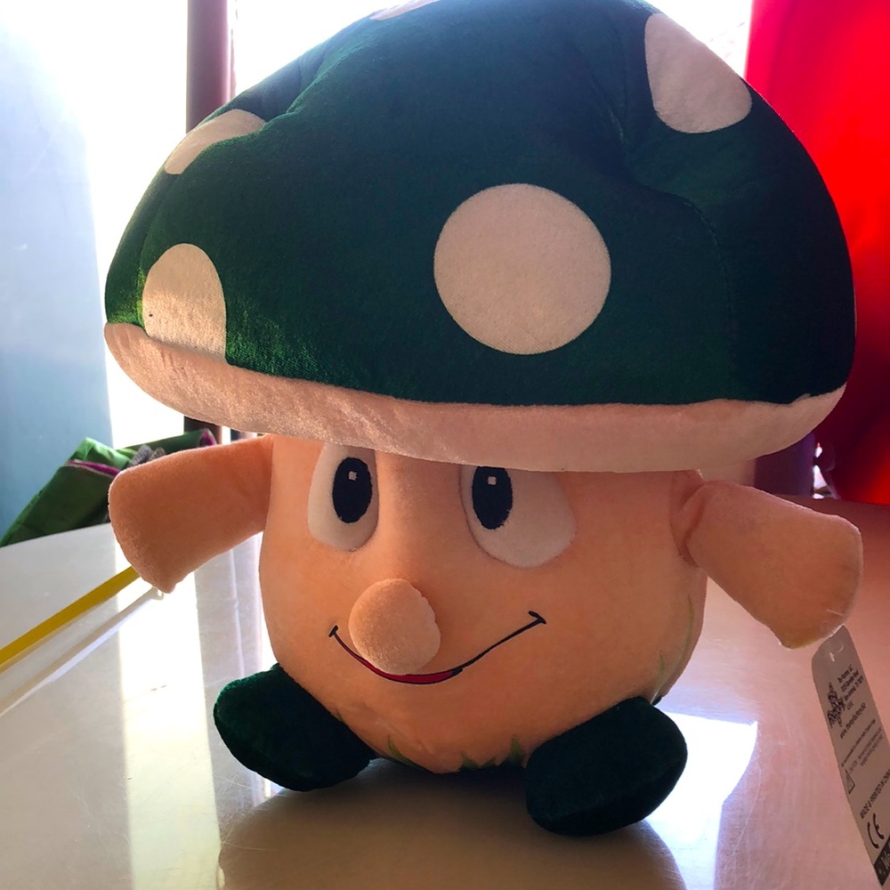 Mushroom head stuffed toy